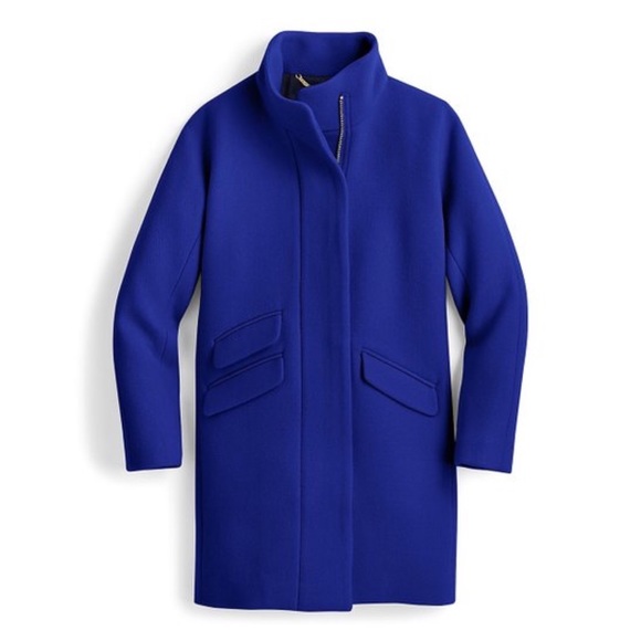 J. Crew Jackets & Blazers - J. Crew Stadium Cloth Cocoon Coat Brunswick Blue